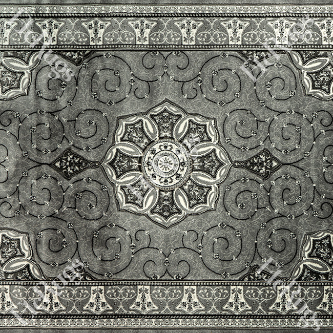 L.GRAY TRADITIONAL RUG - ROYAL SILK YILDIZ CARVING-1182B