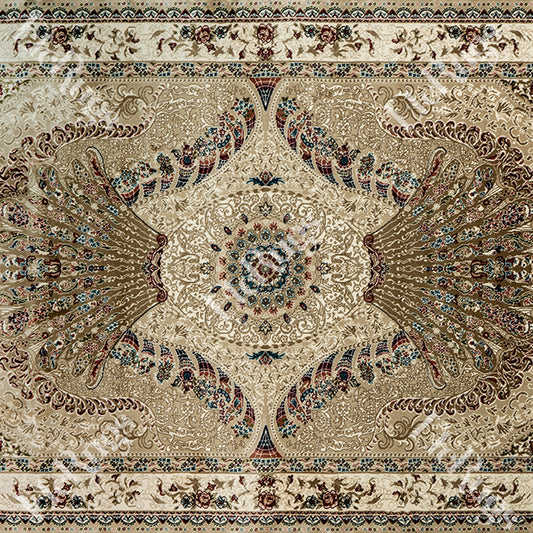 BEIGE-BEIGE TRADITIONAL RUG - ESFAHAN SILK HAPPY-0903