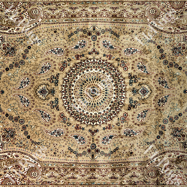 BEIGE-BEIGE TRADITIONAL RUG - ESFAHAN SILK HAPPY-P9248