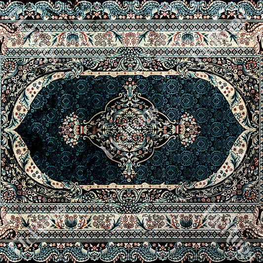 NAVY-NAVY TRADITIONAL RUG - SILK VERA-P982C