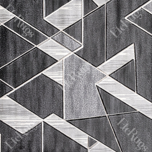 D.GRAY_L.GRAY MODERN RUG - MORRTTI No. 10