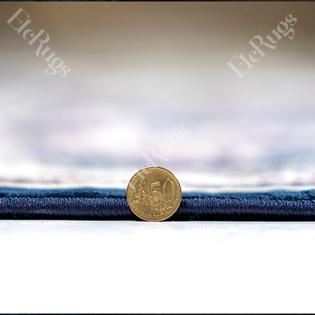 NAVY-NAVY TRADITIONAL RUG - SILK VERA-P0828