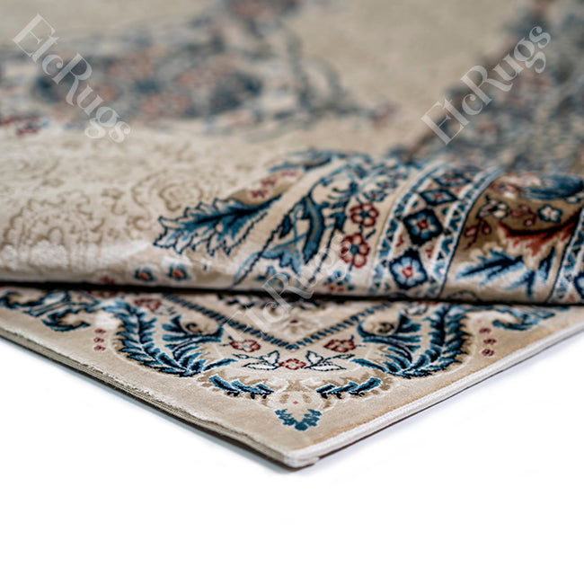 BEIGE-BEIGE TRADITIONAL RUG - SILK VERA-P982C