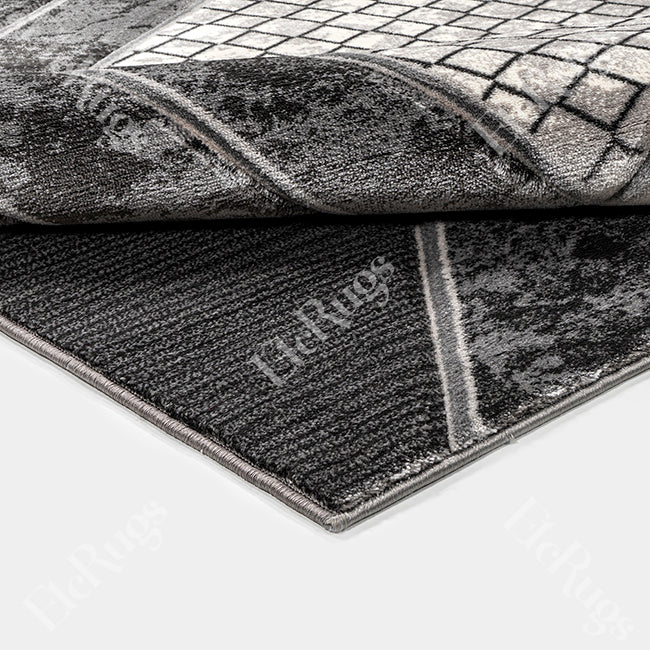 D.GRAY-L.GRAY MODERN RUG - MORRTTI No. 8