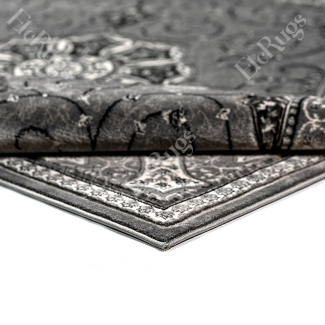 L.GRAY TRADITIONAL RUG - ROYAL SILK YILDIZ CARVING-1182B