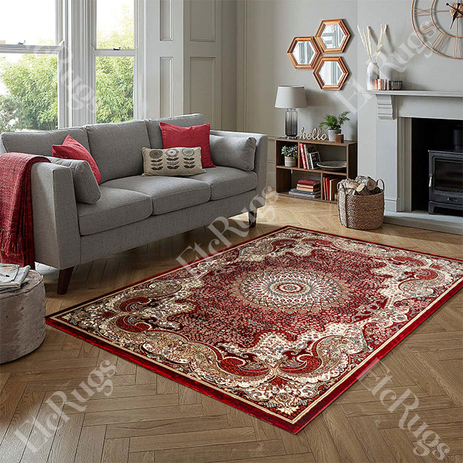 D.RED-D.RED TRADITIONAL RUG - SILK VERA-P0828