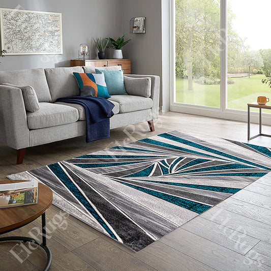 G.GRAY-TURKUWAZ MODERN RUG - MORRTTI No. 9