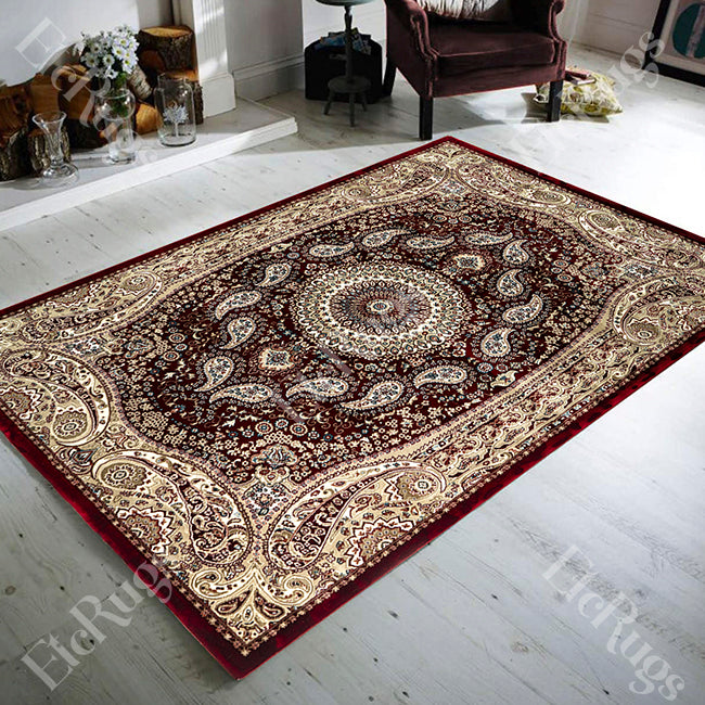 D.RED-D.RED TRADITIONAL RUG - ESFAHAN SILK HAPPY-P9248