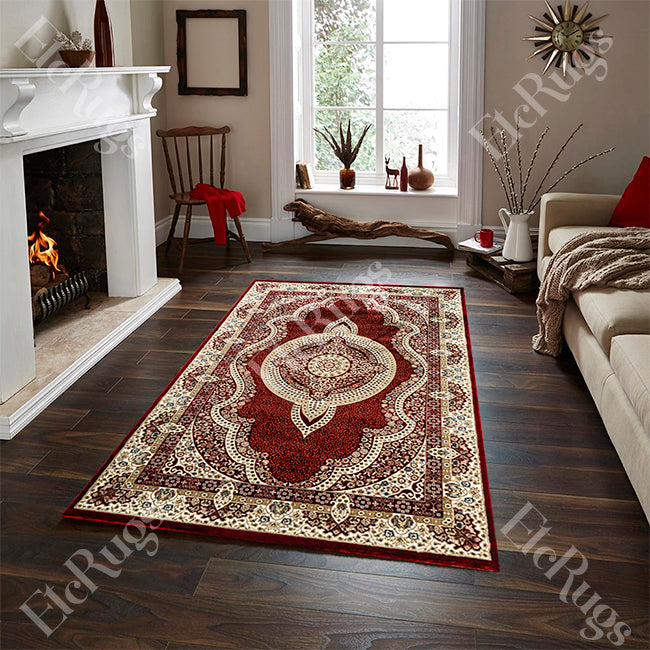 D.RED-D.RED TRADITIONAL RUG - ESFAHAN SILK HAPPY-P0475