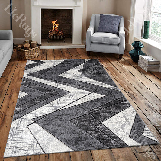 D.GRAY MODERN RUG - MORRTTI No. 7