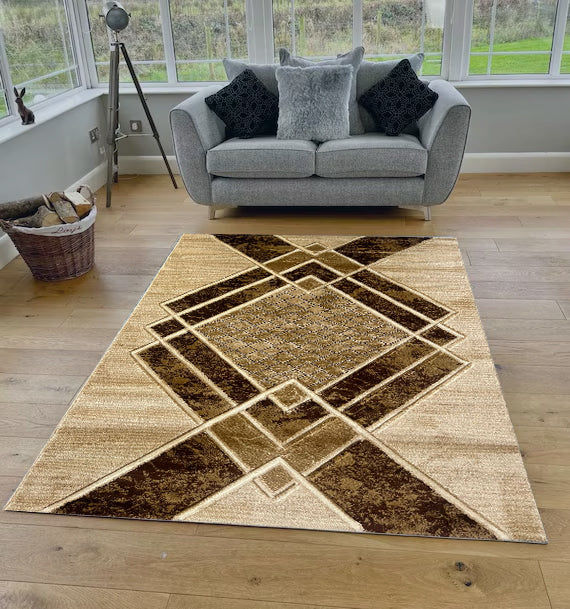 Bronze Rustic Modern Rug - Morrtti No. 1