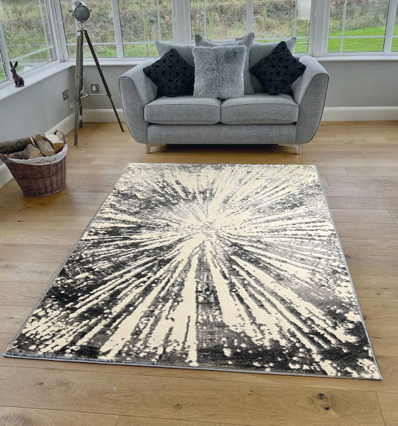 Pearl Grey Eruption Verozi Rug - 268