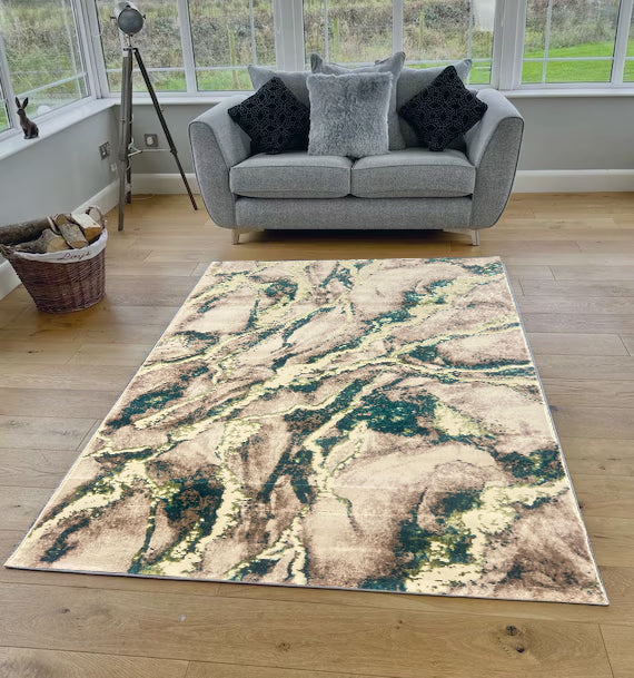 Algae Green Brown Verozi Rug - 271