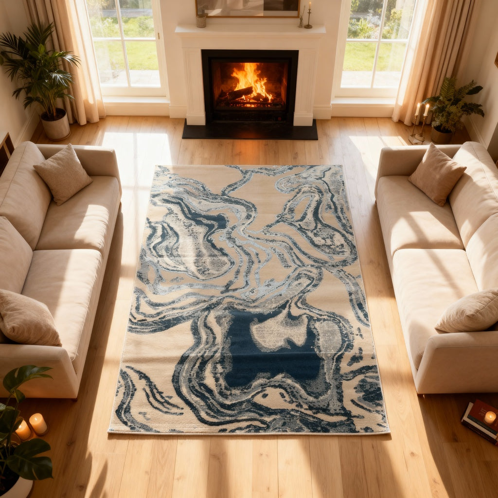 Marble Shimmer Rug | Luxury Contemporary Rug UK | Platinum Collection