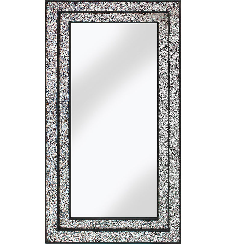 Mosaic Double Mirror Black/Silver 68 x 128