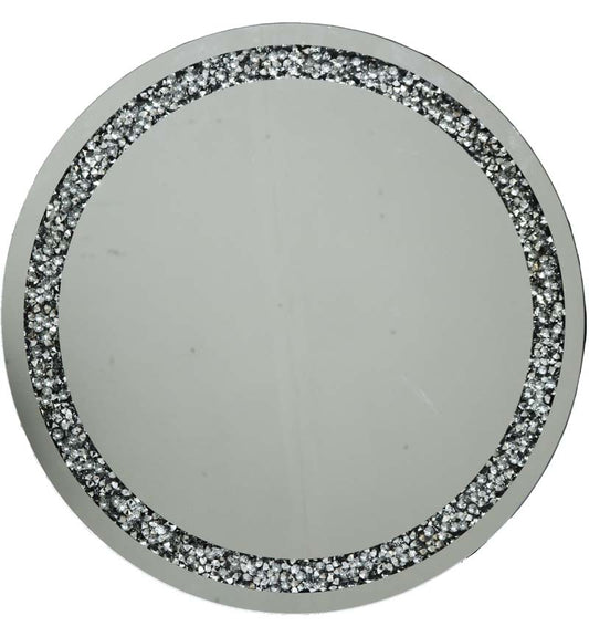 70X70 cm Gatsby Round Silver Mirror