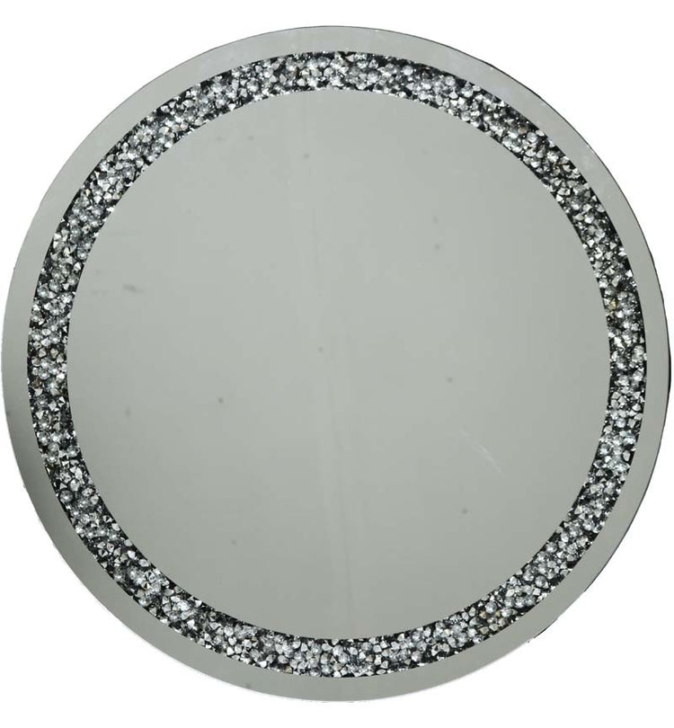 70X70 cm Gatsby Round Silver Mirror