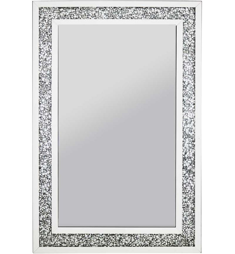 80X120cm Gatsby Crushed Diamond White Mirror