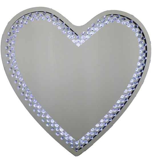 Rhombus LED Heart Mirror