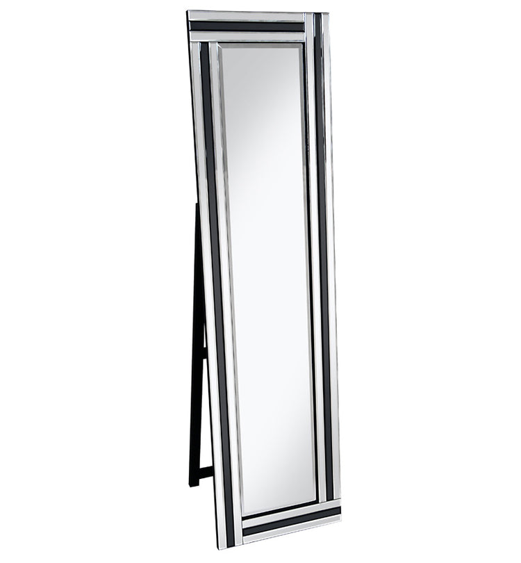 PO918 Black Cheval Mirror